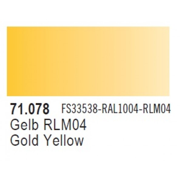 χρωματα μοντελισμου - MODEL AIR GOLD YELLOW 17ml VALLEJO ΑΚΡΥΛΙΚΑ MODEL AIR 17ml