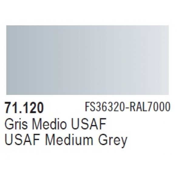 χρωματα μοντελισμου - MODEL AIR USAF MEDIUM GREY 17ml VALLEJO ΑΚΡΥΛΙΚΑ MODEL AIR 17ml