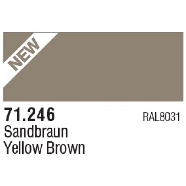 χρωματα μοντελισμου - MODEL AIR YELLOW BROWN RAL8031 17ml VALLEJO ΑΚΡΥΛΙΚΑ MODEL AIR 17ml
