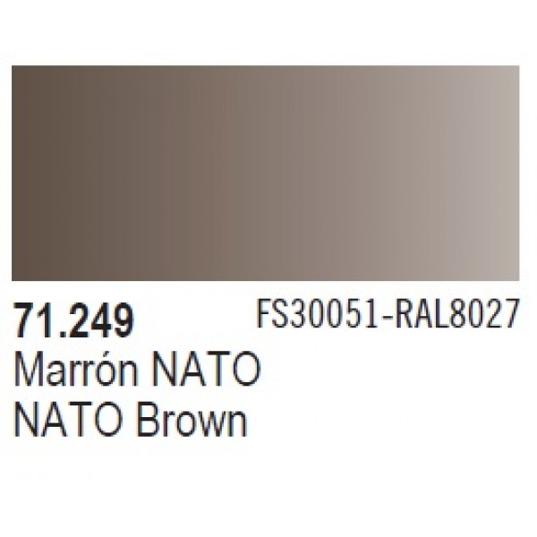 χρωματα μοντελισμου - MODEL AIR NATO BROWN 17ml VALLEJO ΑΚΡΥΛΙΚΑ MODEL AIR 17ml