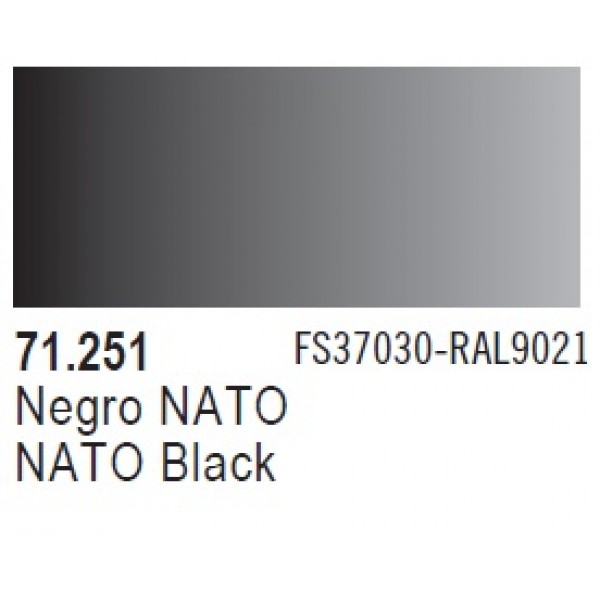 χρωματα μοντελισμου - MODEL AIR NATO BLACK 17ml VALLEJO ΑΚΡΥΛΙΚΑ MODEL AIR 17ml