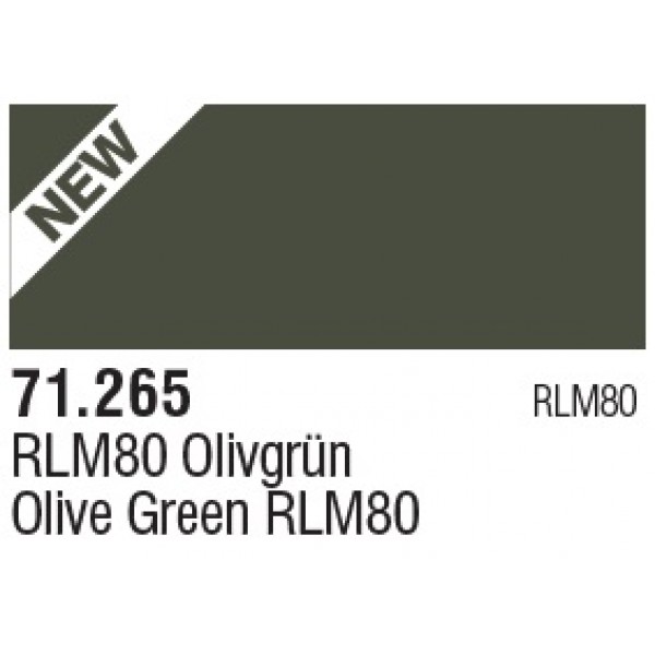 χρωματα μοντελισμου - MODEL AIR OLIVE GREEN RLM80 17ml VALLEJO ΑΚΡΥΛΙΚΑ MODEL AIR 17ml