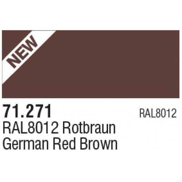 χρωματα μοντελισμου - MODEL AIR GERMAN RED BROWN RAL8012 17ml VALLEJO ΑΚΡΥΛΙΚΑ MODEL AIR 17ml