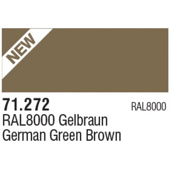 χρωματα μοντελισμου - MODEL AIR GERMAN GREEN BROWN RAL8000 17ml VALLEJO ΑΚΡΥΛΙΚΑ MODEL AIR 17ml