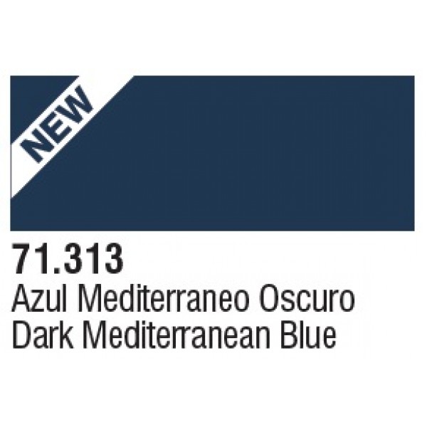 χρωματα μοντελισμου - MODEL AIR DARK MEDITERRANEAN BLUE 17ml VALLEJO ΑΚΡΥΛΙΚΑ MODEL AIR 17ml