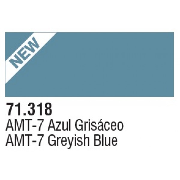 χρωματα μοντελισμου - MODEL AIR AMT-7 GREYISH BLUE 17ml VALLEJO ΑΚΡΥΛΙΚΑ MODEL AIR 17ml