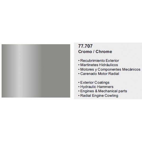 χρωματα μοντελισμου - CHROME AIRBRUSH METAL COLOR 32ml VALLEJO AIRBRUSH METAL COLOR
