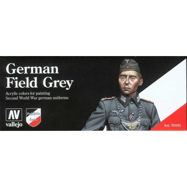 χρωματα μοντελισμου - MODEL COLOR SET GERMAN FIELD GREY (WWII GERMAN UNIFORMS) ΧΡΩΜΑΤΑ ΣΕΤ