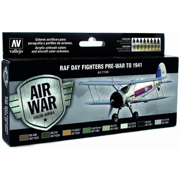 χρωματα μοντελισμου - AIRBRUSH SET RAF DAY FIGHTERS PRE-WAR TO 1941 ΧΡΩΜΑΤΑ ΣΕΤ