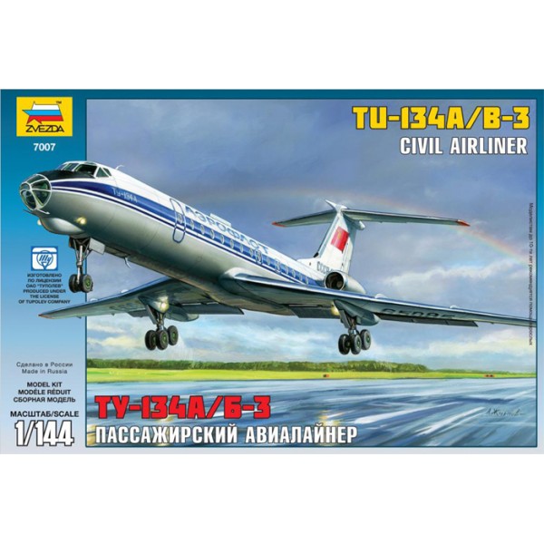 συναρμολογουμενα μοντελα αεροπλανων - συναρμολογουμενα μοντελα - 1/144 TU-134A/B-3 CIVIL AIRLINER ΑΕΡΟΠΛΑΝΑ