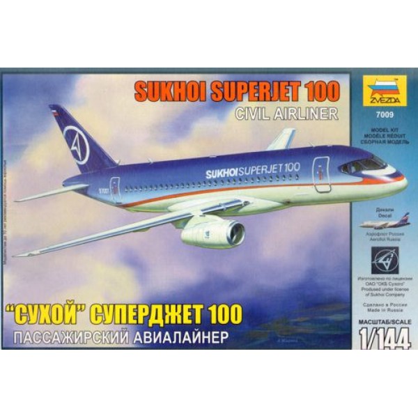 συναρμολογουμενα μοντελα αεροπλανων - συναρμολογουμενα μοντελα - 1/144 SUKHOI SUPERJET 100 ΑΕΡΟΠΛΑΝΑ