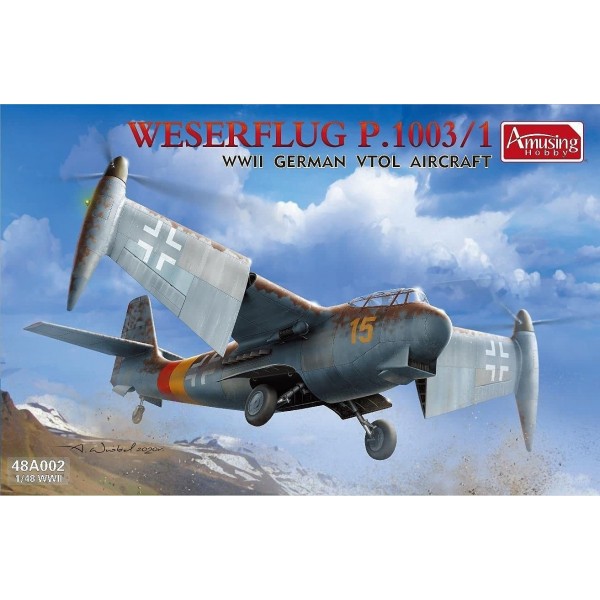 συναρμολογουμενα μοντελα αεροπλανων - συναρμολογουμενα μοντελα - 1/48 Weserflug P.1003/1 WWII German VTOL Aircraft ΑΕΡΟΠΛΑΝΑ