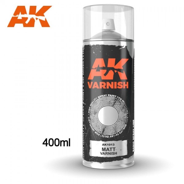 χρωματα μοντελισμου - Matt Varnish Spray 400ml (with 2 Diffusers- Standard / Fine) SPRAY
