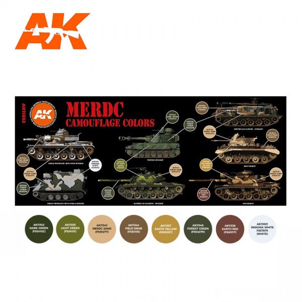 χρωματα μοντελισμου - Merdc Camouflage Colors / Four Scheme Hellenic Army Colors Set (8 x 17ml) 3G Acrylics ΧΡΩΜΑΤΑ ΣΕΤ