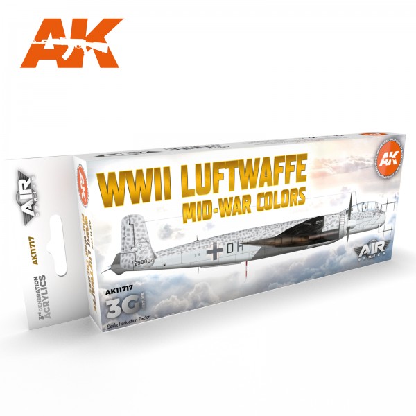 χρωματα μοντελισμου - WWII Luftwaffe Mid - War Colors Set (8 x 17ml) 3G Acrylics ΧΡΩΜΑΤΑ ΣΕΤ