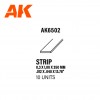 Strips 0.30 x 1.00 x 350mm – STYRENE STRIP – (10 units) ΥΛΙΚΑ ΜΑΚΕΤΑΣ