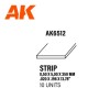 Strips 0.50 x 5.00 x 350mm – STYRENE STRIP – (10 units) ΥΛΙΚΑ ΜΑΚΕΤΑΣ