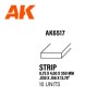 Strips 0.75 x 4.00 x 350mm – STYRENE STRIP – (10 units) ΥΛΙΚΑ ΜΑΚΕΤΑΣ