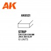 Strips 1.00 x 3.00 x 350mm – STYRENE STRIP – (10 units) ΥΛΙΚΑ ΜΑΚΕΤΑΣ