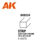 Strips 4.00 x 4.00 x 350mm – STYRENE STRIP – (4 units) ΥΛΙΚΑ ΜΑΚΕΤΑΣ