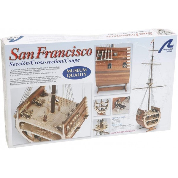 συναρμολογουμενα ξυλινα πλοια - συναρμολογουμενα μοντελα - SAN FRANCISCO CROSS-SECTION ΞΥΛΙΝΑ ΠΛΟΙΑ