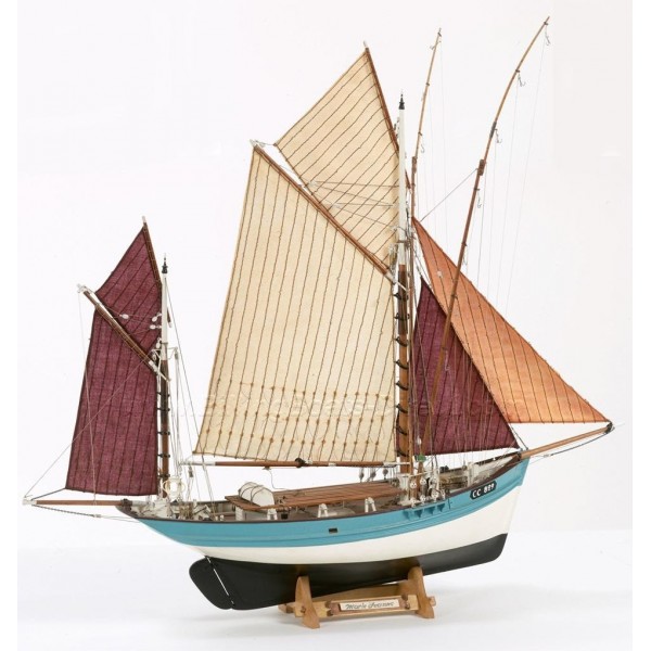 συναρμολογουμενα ξυλινα πλοια - συναρμολογουμενα μοντελα - 1/50 MARIE JEANNE (Length 570mm) TUNA FISHING BOAT ΞΥΛΙΝΑ ΠΛΟΙΑ