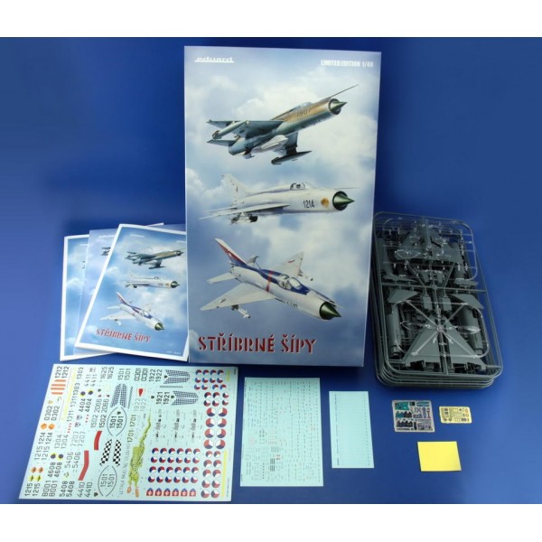 συναρμολογουμενα μοντελα αεροπλανων - συναρμολογουμενα μοντελα - 1/48 SILVER ARROWS (1 Scale Kit either MiG-21PF, PFM, R) Limited Edition ΑΕΡΟΠΛΑΝΑ