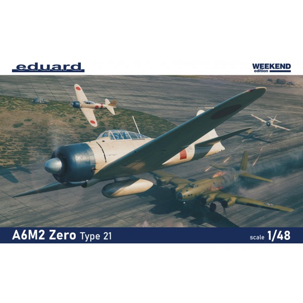 συναρμολογουμενα μοντελα αεροπλανων - συναρμολογουμενα μοντελα - 1/48 A6M2 ZERO Type 21 WEEKEND Edition ΑΕΡΟΠΛΑΝΑ