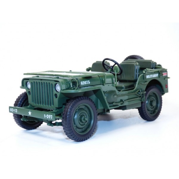 ετοιμα μοντελα αυτοκινητων - ετοιμα μοντελα - 1/18 JEEP WILLYS 1941 ARMY GREEN ΑΥΤΟΚΙΝΗΤΑ