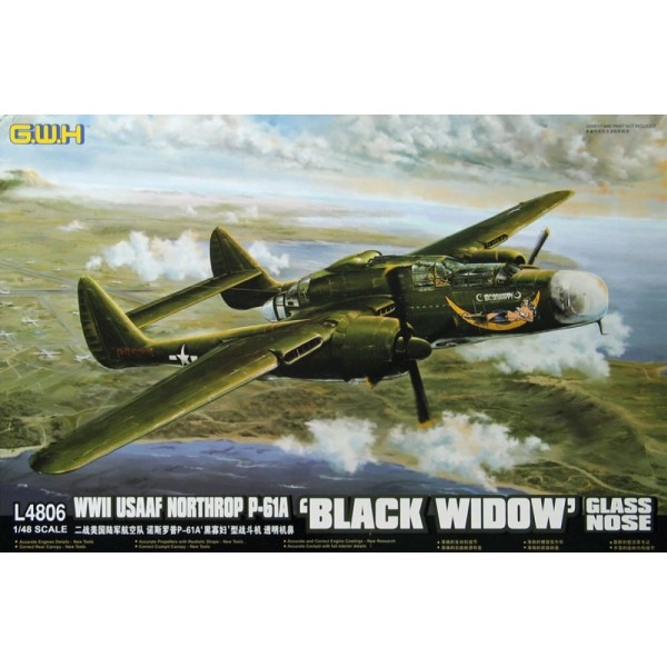 συναρμολογουμενα μοντελα αεροπλανων - συναρμολογουμενα μοντελα - 1/48 WWII USAAF Northrop P-61A ''Black Widow'' Glass Nose ΑΕΡΟΠΛΑΝΑ