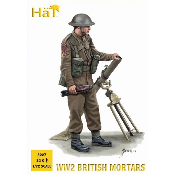 συναρμολογουμενες φιγουρες - συναρμολογουμενα μοντελα - 1/72 WWII BRITISH MORTARS ΦΙΓΟΥΡΕΣ