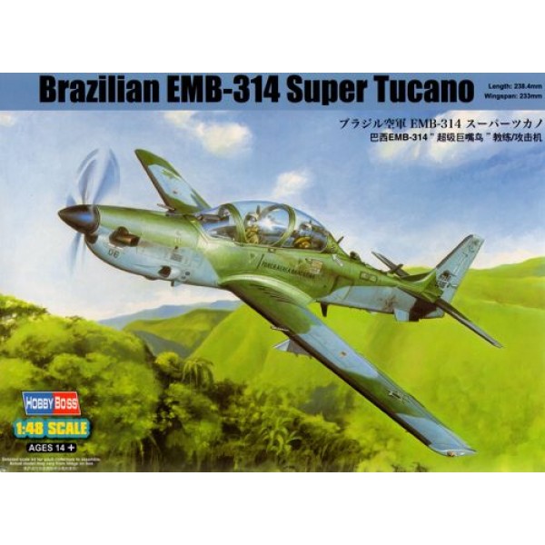 συναρμολογουμενα μοντελα αεροπλανων - συναρμολογουμενα μοντελα - 1/48 BRAZILIAN EMB-314 SUPER TUCANO ΑΕΡΟΠΛΑΝΑ