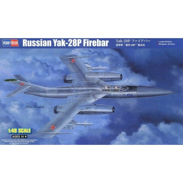 συναρμολογουμενα μοντελα αεροπλανων - συναρμολογουμενα μοντελα - 1/48 RUSSIAN YAK-28P FIREBAR ΑΕΡΟΠΛΑΝΑ