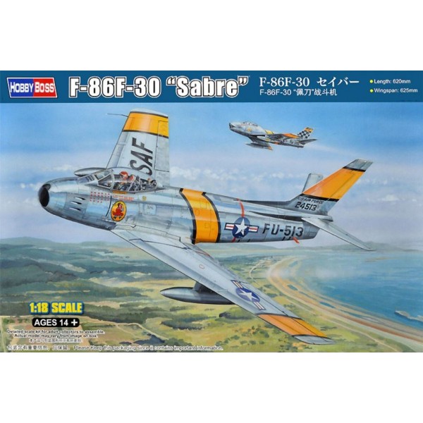 συναρμολογουμενα μοντελα αεροπλανων - συναρμολογουμενα μοντελα - 1/18 F-86F-30 ''Sabre'' ΑΕΡΟΠΛΑΝΑ