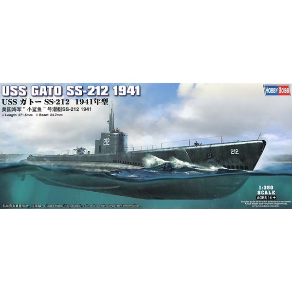 συναρμολογουμενα υποβρυχια - συναρμολογουμενα μοντελα - 1/350 USS GATO SS-212 1941 ΥΠΟΒΡΥΧΙΑ