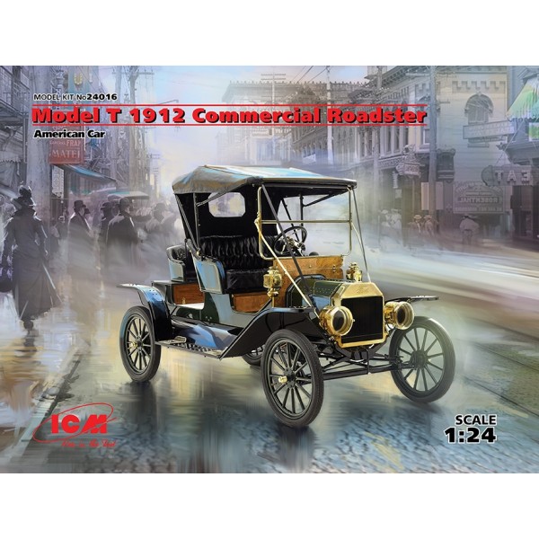 συναρμολογουμενα πολιτικα οχηματα - συναρμολογουμενα μοντελα - 1/24 MODEL T 1912 COMMERCIAL ROADSTER ΠΟΛΙΤΙΚΑ ΟΧΗΜΑΤΑ
