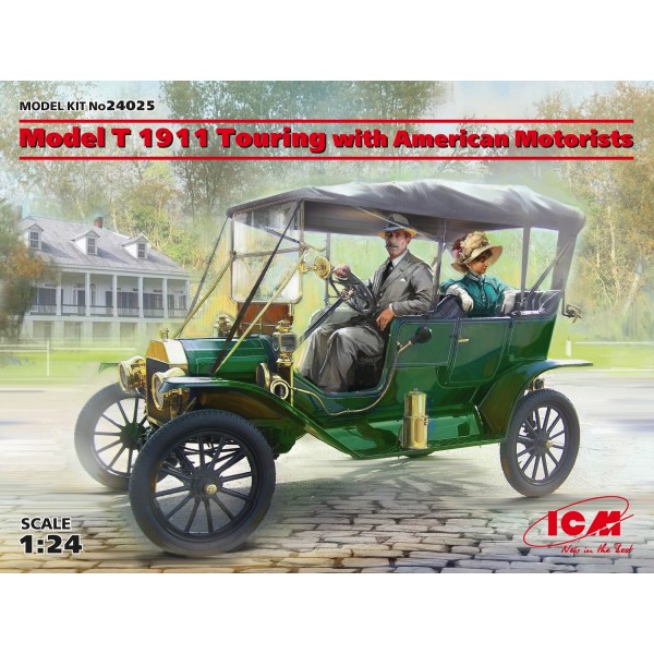 συναρμολογουμενα πολιτικα οχηματα - συναρμολογουμενα μοντελα - 1/24 Model T 1911 Touring with American Motorists ΠΟΛΙΤΙΚΑ ΟΧΗΜΑΤΑ