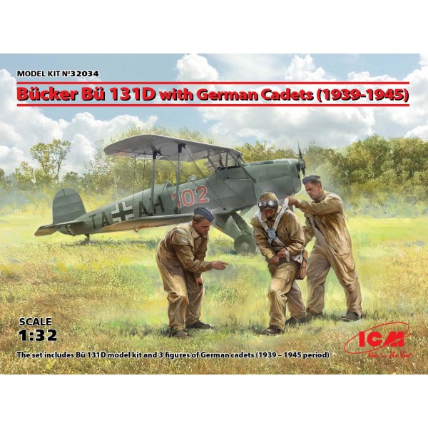 συναρμολογουμενα μοντελα αεροπλανων - συναρμολογουμενα μοντελα - 1/32 Bucker Bu 131D with German Cadets (1939-1945) ΑΕΡΟΠΛΑΝΑ