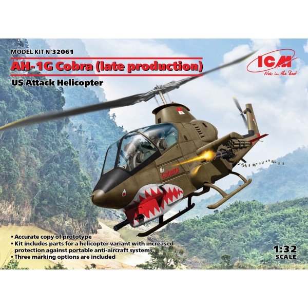 συναρμολογουμενα ελικοπτερα - συναρμολογουμενα μοντελα - 1/32 AH-1G Cobra (late production) US Attack Helicopter ΕΛΙΚΟΠΤΕΡΑ