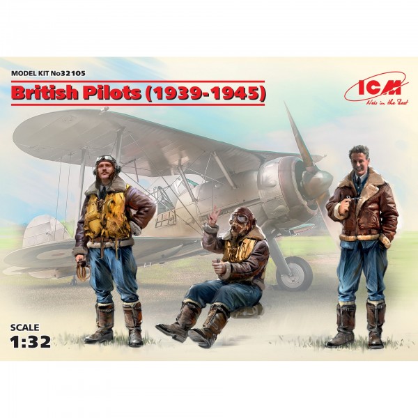 συναρμολογουμενες φιγουρες - συναρμολογουμενα μοντελα - 1/32 British Pilots (1939-1945) (3 figures) ΦΙΓΟΥΡΕΣ