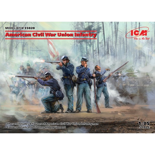 συναρμολογουμενες φιγουρες - συναρμολογουμενα μοντελα - 1/35 American Civil War Union Infantry ΦΙΓΟΥΡΕΣ