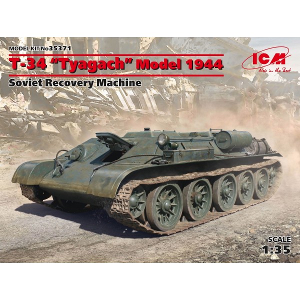 συναρμολογουμενα στραιτωτικα αξεσοιυαρ - συναρμολογουμενα στραιτωτικα οπλα - συναρμολογουμενα στραιτωτικα οχηματα - συναρμολογουμενα μοντελα - 1/35 T-34 “Tyagach” Model 1944, Soviet Recovery Machine ΣΤΡΑΤΙΩΤΙΚΑ ΟΧΗΜΑΤΑ - ΟΠΛΑ - ΑΞΕΣΟΥΑΡ