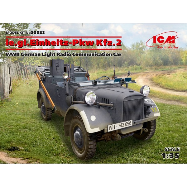 συναρμολογουμενα στραιτωτικα αξεσοιυαρ - συναρμολογουμενα στραιτωτικα οπλα - συναρμολογουμενα στραιτωτικα οχηματα - συναρμολογουμενα μοντελα - 1/35 le.gl.Einheitz-Pkw Kfz.2 WWII German Light Radio Communication Car ΣΤΡΑΤΙΩΤΙΚΑ ΟΧΗΜΑΤΑ - ΟΠΛΑ - ΑΞΕΣΟΥΑΡ
