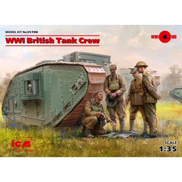συναρμολογουμενες φιγουρες - συναρμολογουμενα μοντελα - 1/35 WWI British Tank Crew (4 figures) ΦΙΓΟΥΡΕΣ