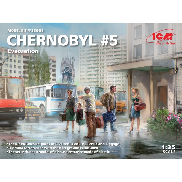 συναρμολογουμενες φιγουρες - συναρμολογουμενα μοντελα - 1/35 Chernobyl#5. Extraction (2 adults, 2 children and luggage) ΦΙΓΟΥΡΕΣ