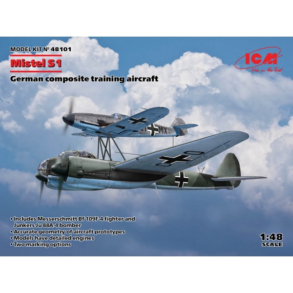 συναρμολογουμενα μοντελα αεροπλανων - συναρμολογουμενα μοντελα - 1/48 Mistel S1 German Composite Training Aircraft ΑΕΡΟΠΛΑΝΑ