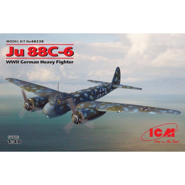 συναρμολογουμενα μοντελα αεροπλανων - συναρμολογουμενα μοντελα - 1/48 JUNKERS Ju 88C-6 WWII GERMAN HEAVY FIGHTER ΑΕΡΟΠΛΑΝΑ