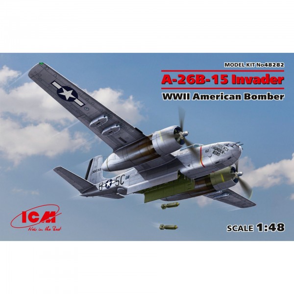 συναρμολογουμενα μοντελα αεροπλανων - συναρμολογουμενα μοντελα - 1/48 A-26B-15 Invader WWII American Bomber ΑΕΡΟΠΛΑΝΑ