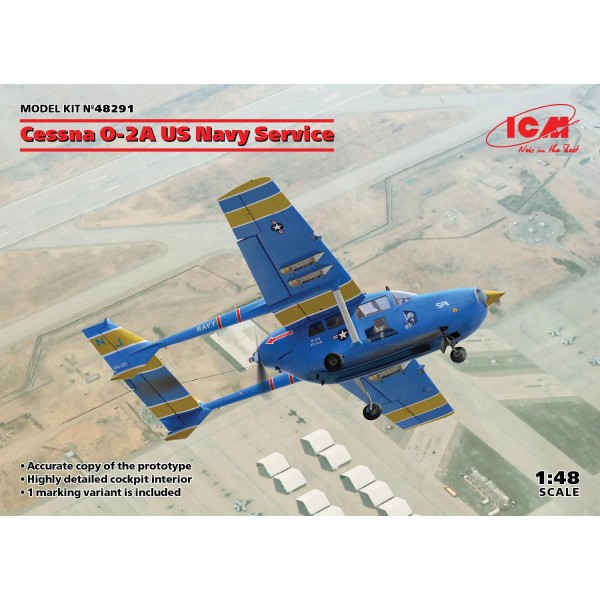 συναρμολογουμενα μοντελα αεροπλανων - συναρμολογουμενα μοντελα - 1/48 Cessna O-2A US Navy Service ΑΕΡΟΠΛΑΝΑ