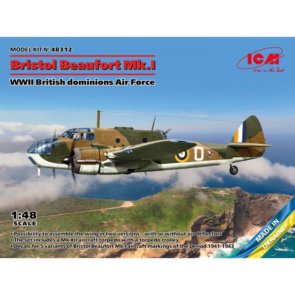 συναρμολογουμενα μοντελα αεροπλανων - συναρμολογουμενα μοντελα - 1/48 Bristol Beaufort Mk.I, WWII British dominions Air Force ΑΕΡΟΠΛΑΝΑ